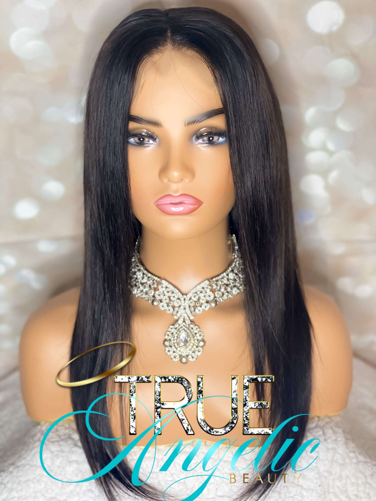 13x4 Transparent Frontal 16” Raw Virgin wig.